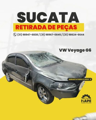   Sucata VW Voyage G6 1.6 FLEX câmbio Imotion 2014