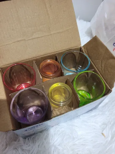 Copos coloridos 6 peças 