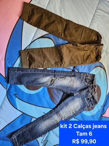 Kit 2 Calças Jeans Tam 6