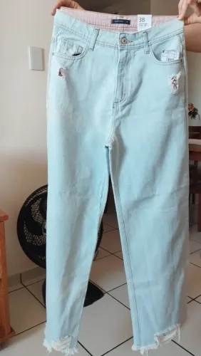 Calça Jeans Nova Pantalona WIDE LEG