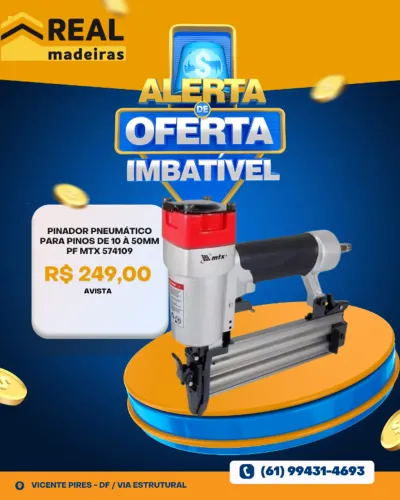 Pinador Pneumático MTX Para Pinos De 10 À 50mm Pf MTX574109