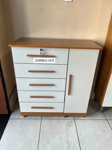 Cômoda com Gavetas e Porta Lateral Preço direto da Fábrica 