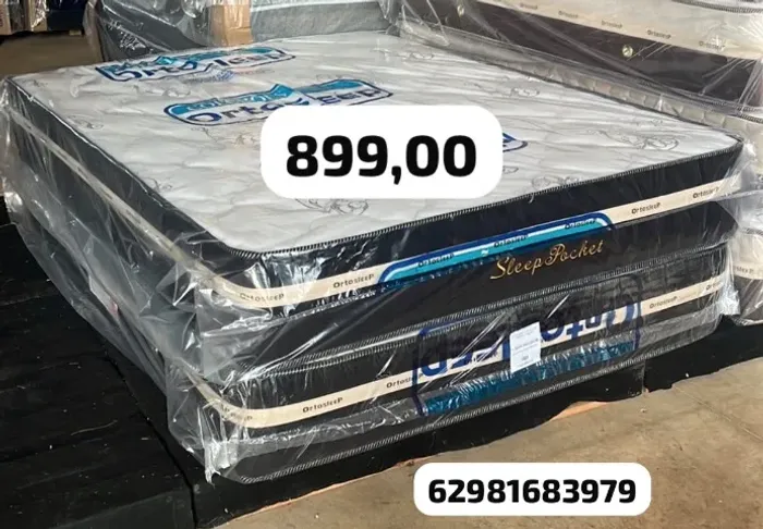Cama box colchão novo