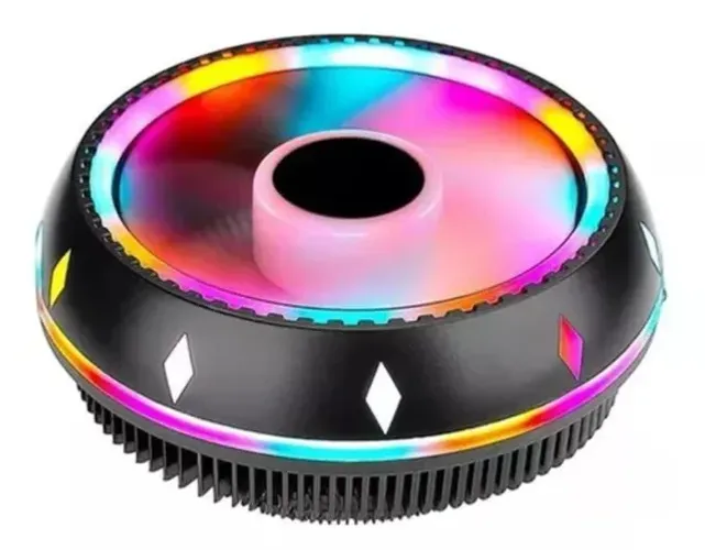Cooler para Processador Exbom Universal, RGB, 85mm, Preto - CP-M600