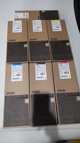   KIT C/7-Unidades Tinta Epson DG2 UltraCromo Têxtil  F2200 F2270 Originais 