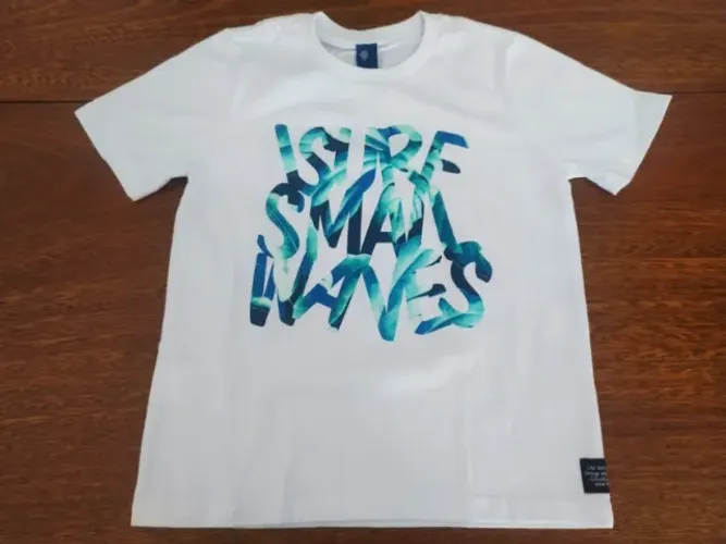 Camiseta Infantil Surf Branca
