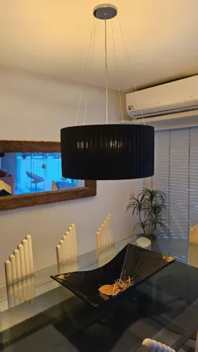 Novo Luminaria Redonda Em Pano