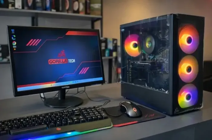 PC Gamer Completo Ryzen 5 5500 + RX 580 ( Novo com Garantia) Loja Gorilla Tech!