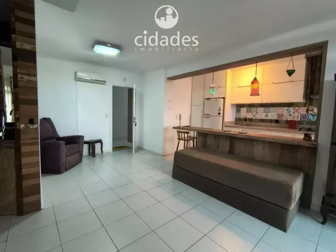 Apartamento mobiliado para aluguel de 1 dormitório com garagem no bairro Itacorubi, Floria