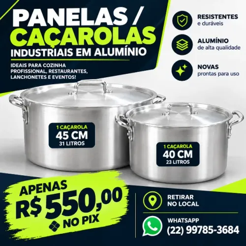 Panelas Industriais Novas
