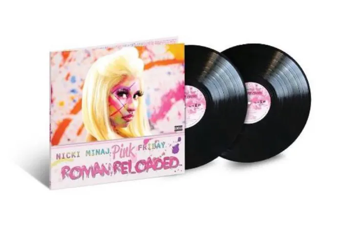 Nicki Minaj Disco de Vinil LP Pink Friday Roman Reloaded Disco de vinil duplo