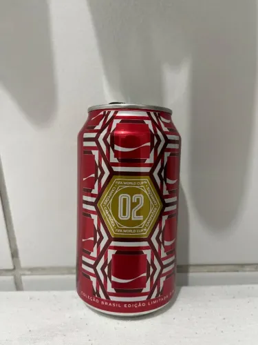 Lata Coca-Cola edição limitada FIFA World Cup coleção Brasil 02. Vazia, conservada, sem am