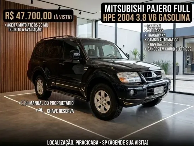 Mitsubishi Pajero GLS Hpe/hpe Full 3.8 233cv 3P AUT 2004