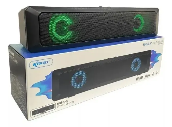 Caixa de Som para PC Knup | Som Estéreo | Nova