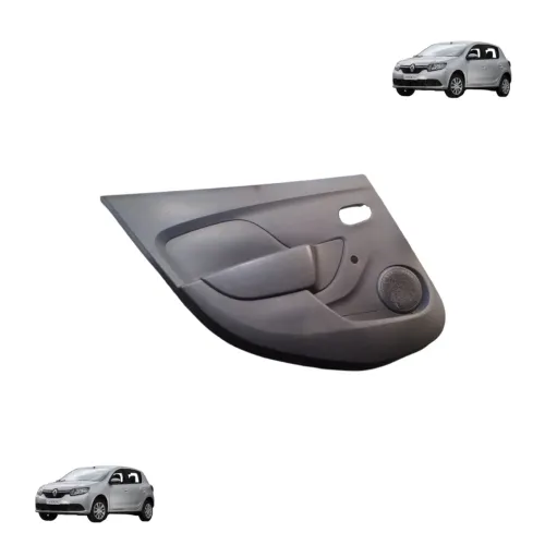 Forro Porta Sandero Logan 1.6 8v Traseiro Esquerda Preto