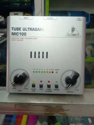 Pre amplificador de microfone valvulado Behringer. Para vc músico q precisa de qualidade 