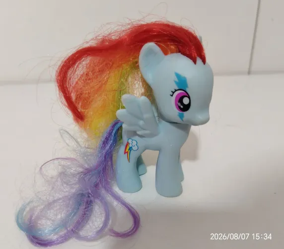 Boneca Pônei Miniatura Rainbow Dash My Little Pony 8 Centímetros Modelo 2014