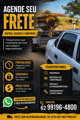 FRETE COM CARRETINHA 
