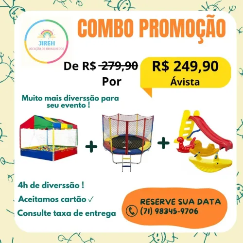 Locação de brinquedos para festa infantil