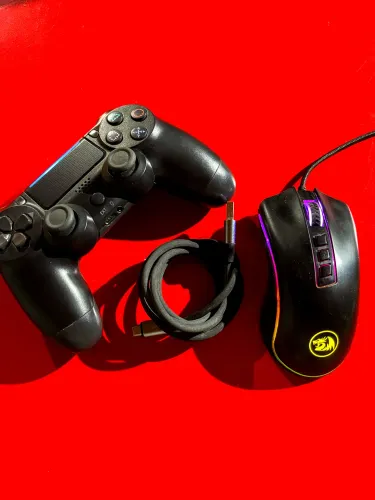 Kit Mouse Gamer + Controle Bluetooth USB
