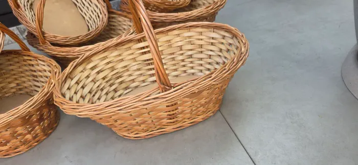 Cestas de palha - da minha chocolateria que fechei