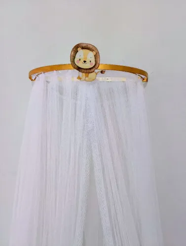 Kit Véu Mosquiteiro com Dossel Leãozinho - Entrega Grátis 