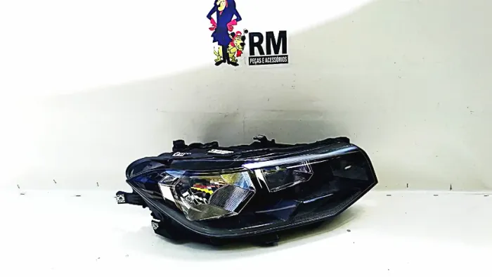 Farol Tcross 2018 A 23 S/led Mascara Negra Original Direito/passageiro