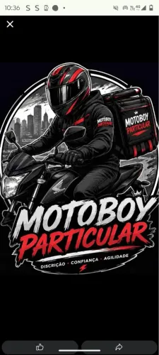 Moto boy disponível chama nas entregas