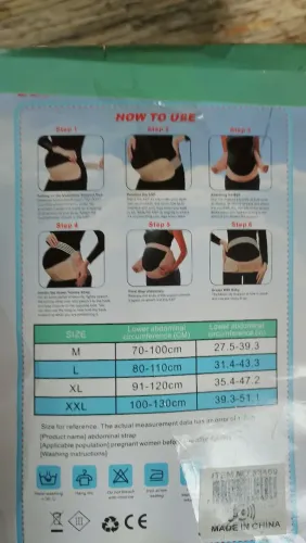 faixa ou cinto de suporte abdominal para gestantes
