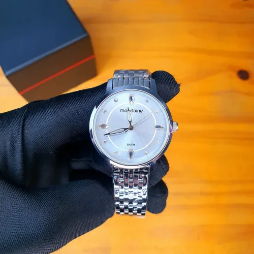 Relógio Mondaine Cristais 32mm prata
