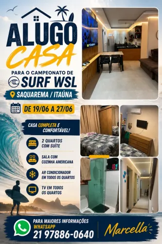 ? Casa para WSL em Saquarema ? Disponível para Temporada