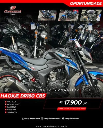 Dr160 CBS 2025 - Apenas 16.409Km (Com garantia)