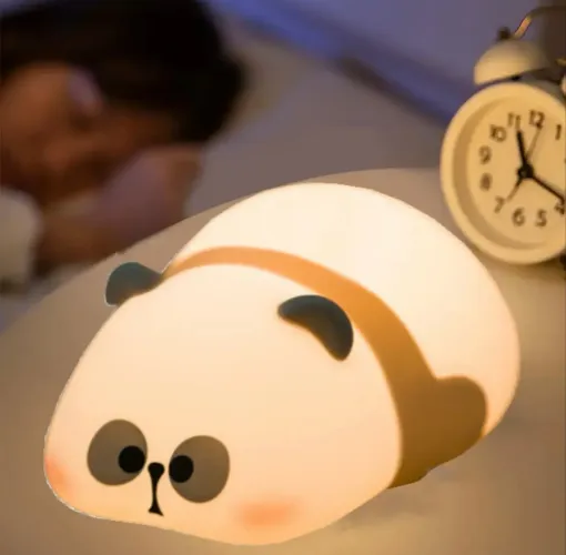 Luminária de Silicone panda recarregável