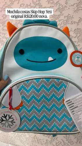 Mochila costas Skip Hop tubarão e yeki nova