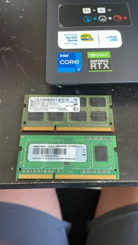 MEMÓRIA RAM 2x4Gb DDR3 NOTEBOOK
