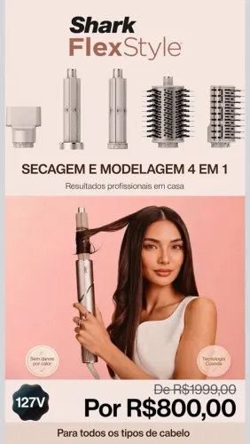 Secador e modelador 4em1 127v