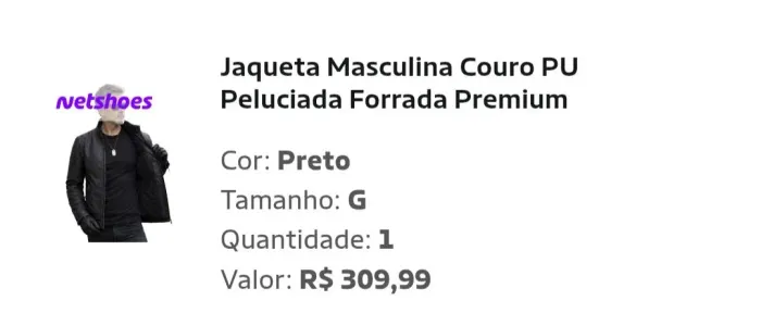 Jaqueta Masculina Couro Forrada. Nova
