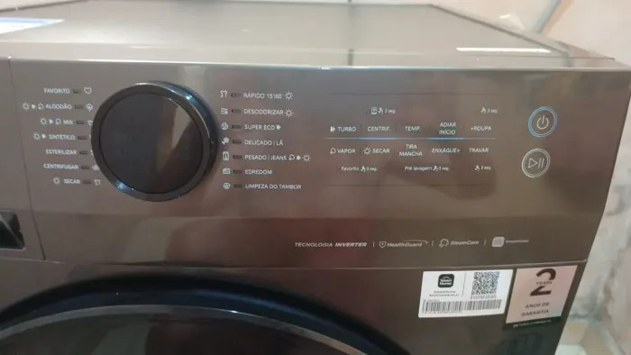 Máquina de lavar roupa lava e seca Midea