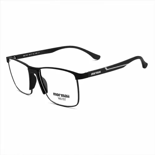 Armação Óculos Grau Original Mormaii Masculino M6197AEH55 Preto Fosco