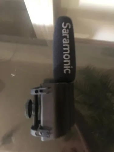 Microfone Direcional Condensador Saramonic Vmic Recorder para Câmera DSLR