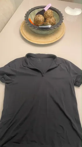 Camisa Polo Ricardo Almeida Original Preta Tam. 4 (M/G) com Zíper