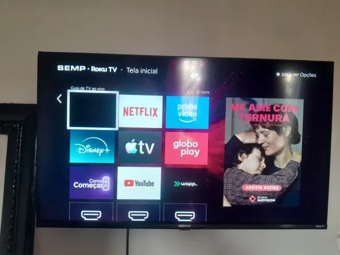 Smartv 32 Semp Roku poucos meses de uso