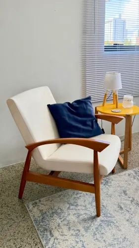 Poltrona Fresh Natural em madeira maciça