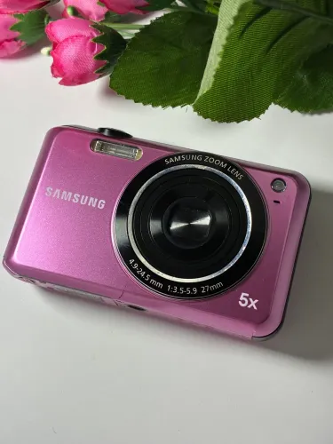 Camera Cybershot Samsung ES68 rosa - muito nova