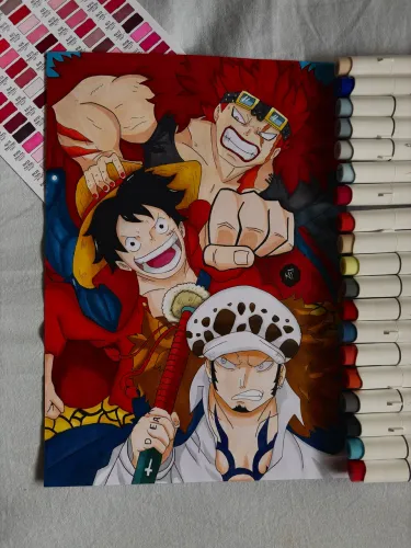 Vendendo desenho de One Piece