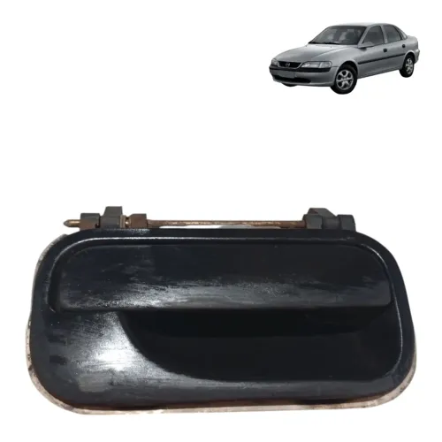 Macaneta Externa Porta Traseira Lado Direito Vectra S31807 Preto Traseira
