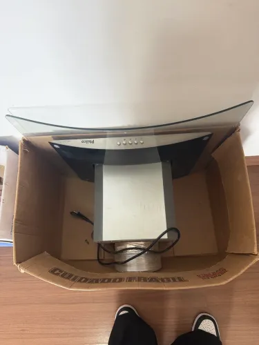 Coifa De Parede Curva Philco Inox Dupla Filtragem 90cm 127v