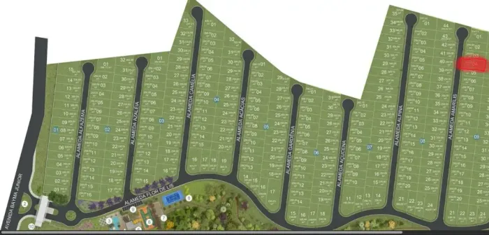 LOTE RESIDENCIAl- CONDOMÍNIO TERIVA 10X25  (ALAMEDA AMARILIS LT 4)