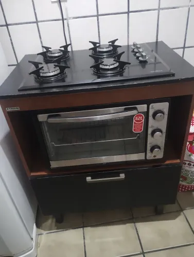 Forno elétrico com Cooktop e balcão 