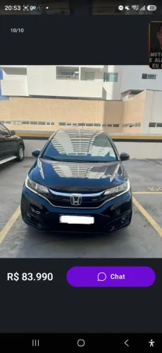 Honda Fit EXL 1.5 Flex/flexone 16V 5P AUT 2019